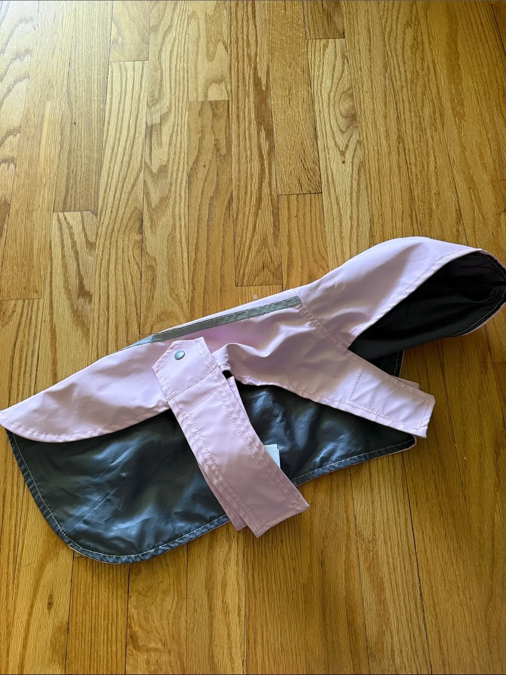 Dog Whisperer sz S Light Pink Waterproof Dog Raincoat with Reflective Trim